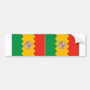 TWO Los Angeles Flagga Bildekal