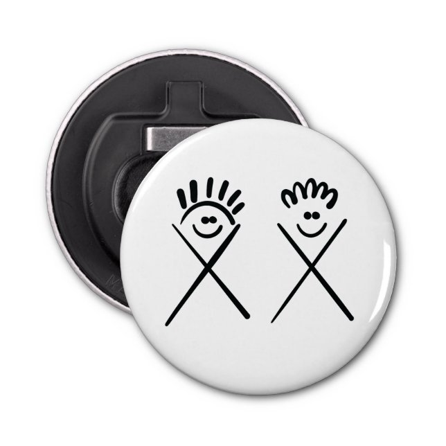 Two Minimal Friends Flasköppnare (Framsidan)