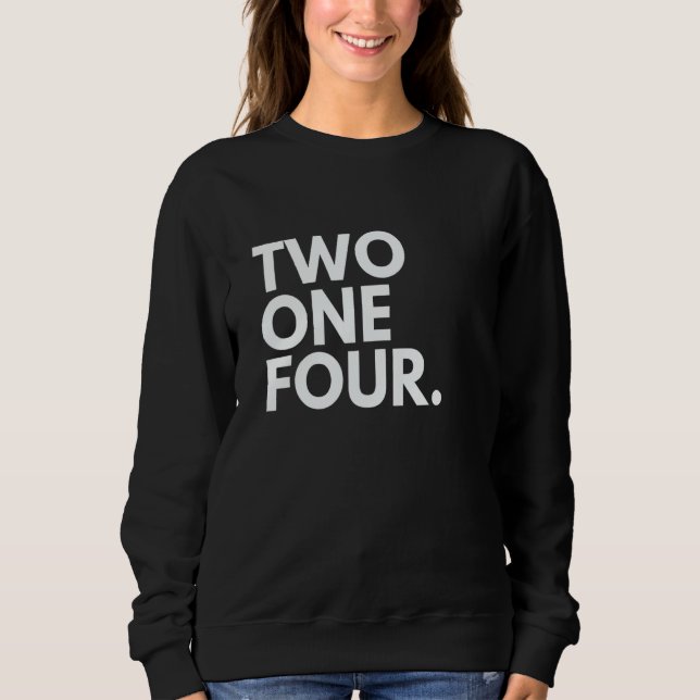 TWO ONE FOUR Area Code 214 Dallas TX Texas USA T Shirt (Framsida)