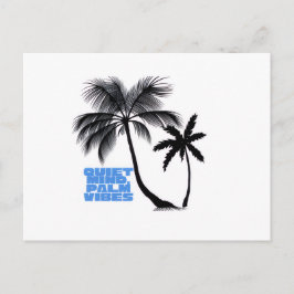 Two Palm Trees Wall Art | Tropical Minimalist Helg Vykort
