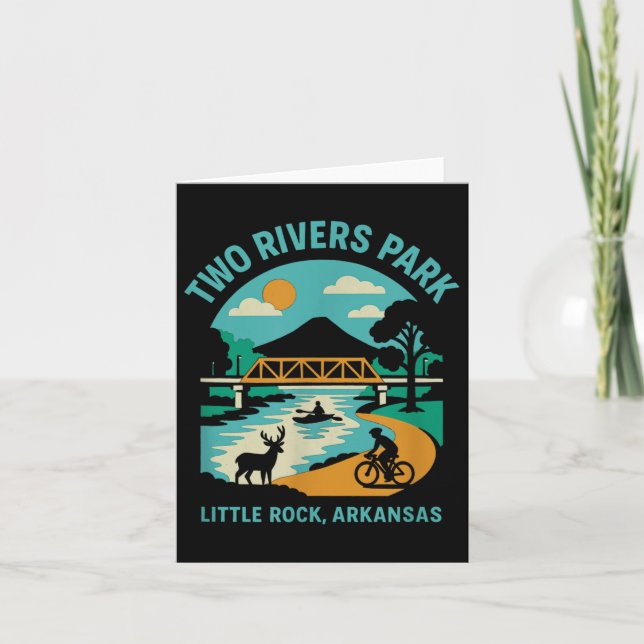 Two Rivers Park i Little Rock, Arkansas, Bridge V Kort (Framsida)
