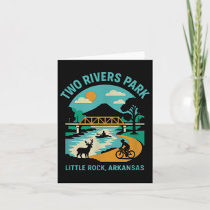 Two Rivers Park i Little Rock, Arkansas, Bridge V Kort