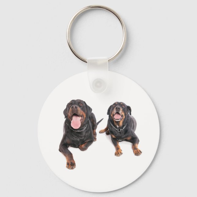 two rottweilers, nyckelring (Framsida)