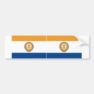 TWO San Jose Flagga Bildekal