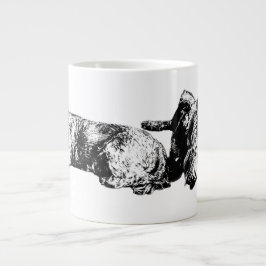 Two Schnauzers – Black & White Dog Mug Jumbo Mugg