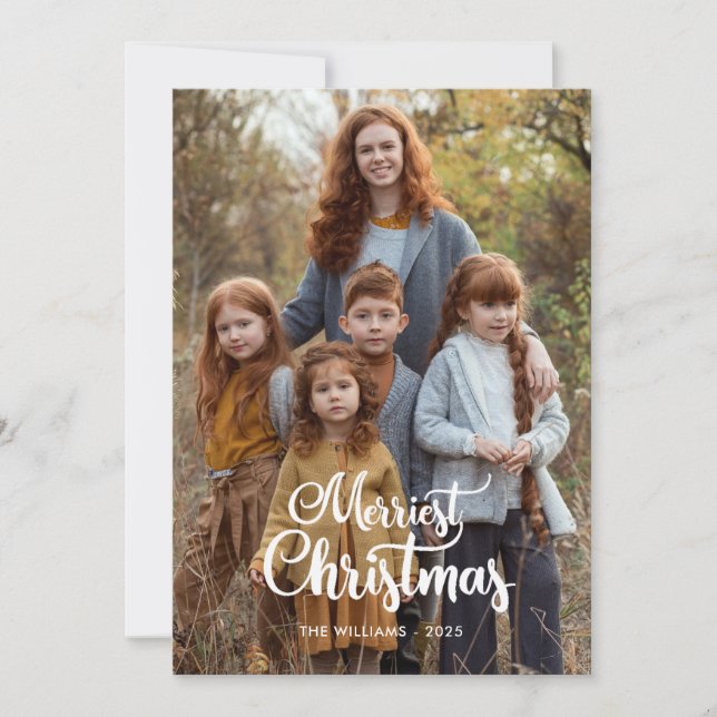 Two Sided Christmas Photo Cards Julkort (Framsida)