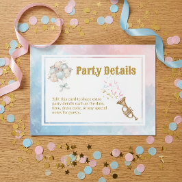 Two Silly Geese Boy & Girl Twins Birthday Balloon Tilläggskort