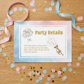 Two Silly Geese Boy & Girl Twins Birthday Balloon Tilläggskort