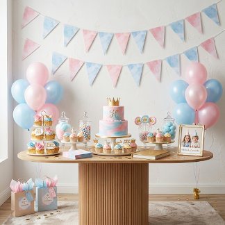 Two Silly Geese Boy & Girl Twins Birthday Vimplar