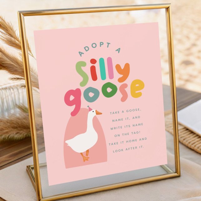 Two Silly Goose Birthday Adoption Station Poster (Skapare uppladdad)