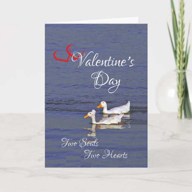 Two souls, Two hearts, one true love Helgkort (Framsida)