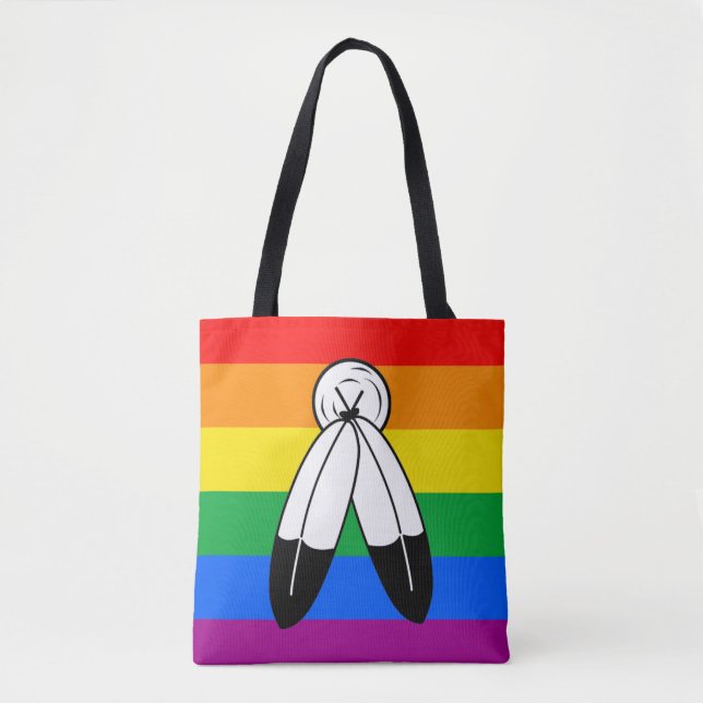 Two-Spirit HBTQ+-stolthetflagga Tygkasse (Framsida)