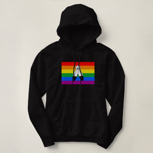 Two-Spirit HBTQ+ stolthetsflagga T Shirt (Design framsida)
