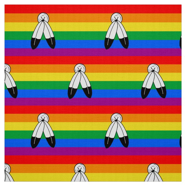 Two-Spirit HBTQ+ stolthetsflagga Tyg (Provkarta)