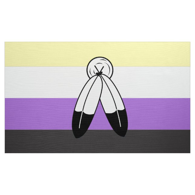 Two-Spirit Icke-binär Prideflagga Tyg (Yard)