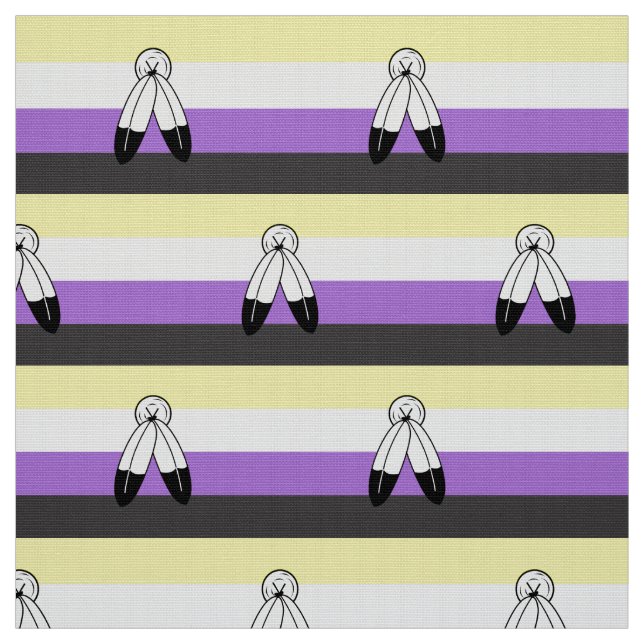 Two-Spirit Icke-binär Prideflagga Tyg (Provkarta)