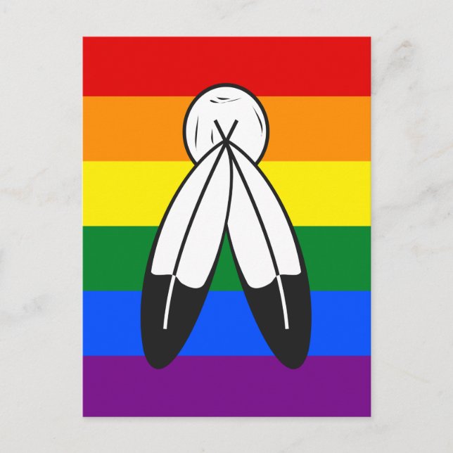 Two-Spirit Pride Flag Vykort (Framsida)