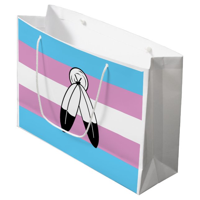 Two-Spirit Trans Pride Flagga (Framsidan Vinklad)