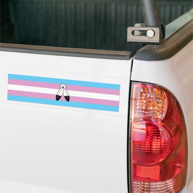 Two-Spirit Trans Pride Flagga Bildekal (På lastbil)