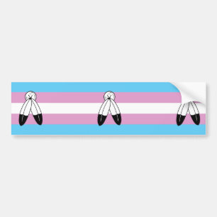 Two-Spirit Trans Pride Flagga Bildekal