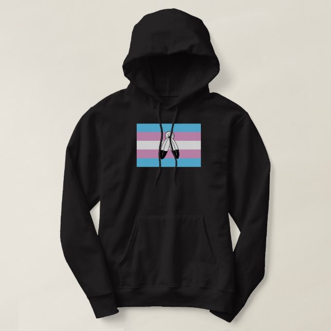 Two-Spirit Trans Pride Flagga Hoodie (Design framsida)