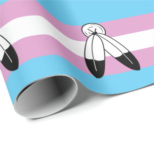 Two-Spirit Trans Pride Flagga Presentpapper