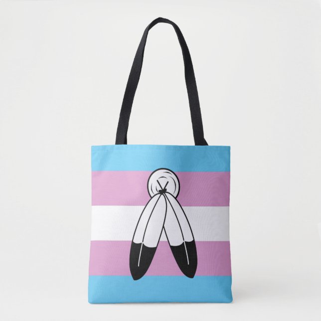 Two-Spirit Trans Pride Flagga Tygkasse (Framsida)
