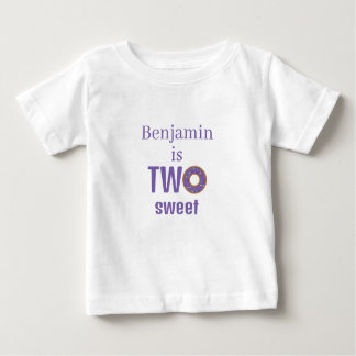 Two Sweet 2nd Birthday Purple Donut T Shirt