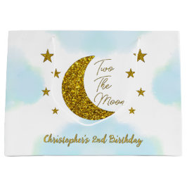Two The Moon 2nd Birthday Large Gift Bag