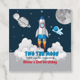 Two The Moon Boy Space Rocket 2nd Birthday  Gåvor Etiketter