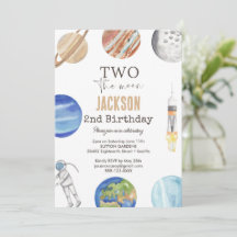 Two The Moon | Modern Rymd 2-års Födelsedagsdekora