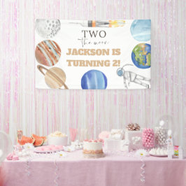 Two The Moon | Modern Space 2nd Birthday Décor