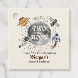 Two The Moon Planets Gender Neutral 2nd Birthday  Gåvor Etiketter