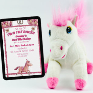 Two The Races, Rosa Häst 2-årsdag Inbjudningar