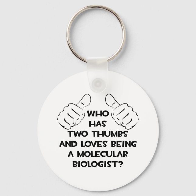 Two Thumbs .. Molecular Biologist Nyckelring (Framsida)