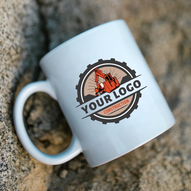 Two-Tone Custom Business Logo Branded Kaffemugg (Skapare uppladdad)