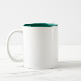 two tone emerald green interior coffee mug Två-Tonad mugg