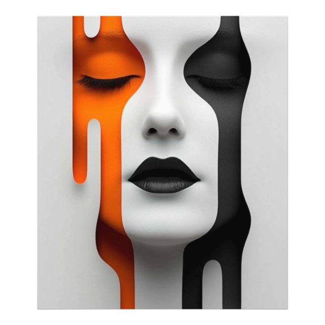 Two-Tone Face Fototryck (Framsidan)