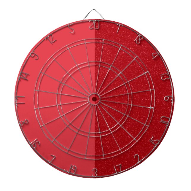 Two-Tone Tomato Red Dartboard – Customizable Darttavla (Framsidan)