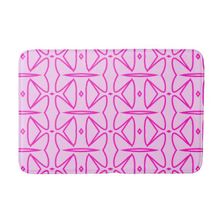 Two Toned Pink Pattern Bath Mat Badrumsmatta