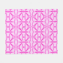 Two Toned Pink Pattern Fleece Blanket