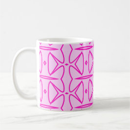 Two Toned Pink Pattern Mug Kaffemugg
