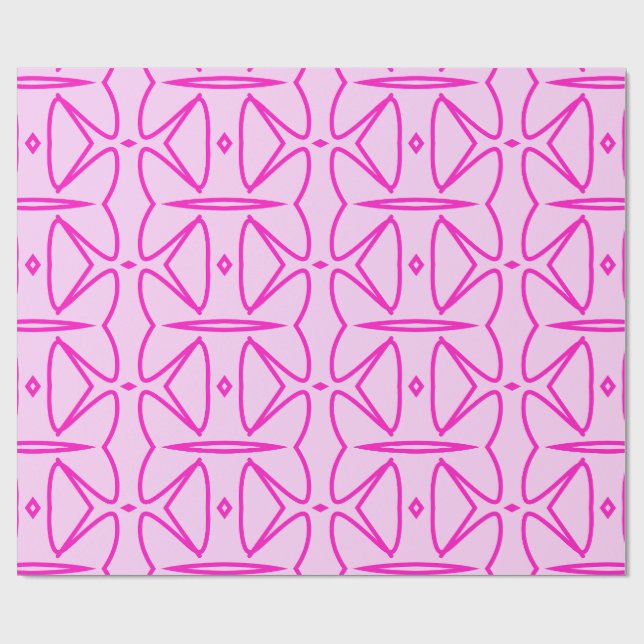 Two Toned Pink Pattern Wrapping Paper Presentpapper (Platt)