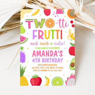 Two-tti Frutti 2-års inbjudan