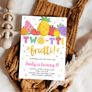 Two-tti Frutti 2-års inbjudan