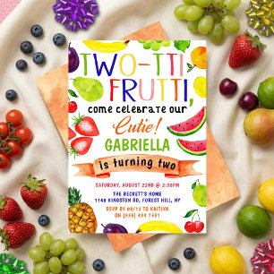 Two-tti Frutti 2-års inbjudningar
