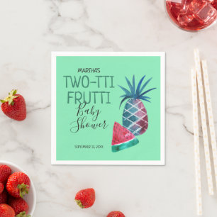 Two-tti Frutti Baby Shower-fest Pappersservett