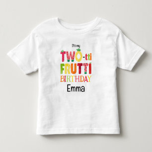 Two-tti Frutti Cutie Fruit 2-års födelsedagsfest T Shirt