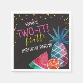 Two-tti Frutti Flickans 2-års födelsedagsfest Pappersservett