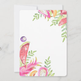 TWO-TTI FRUTTI Födelsedag- Flickors 2-års födelsed Inbjudningar